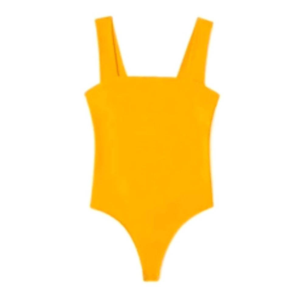 Abercrombie Double Layered Seamless Fabric Squareneck Bodysuit